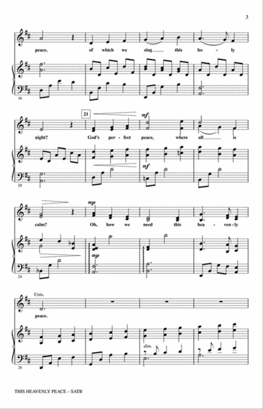 This Heavenly Peace This Heavenly Peace 4-Part scores gallery preview page 3