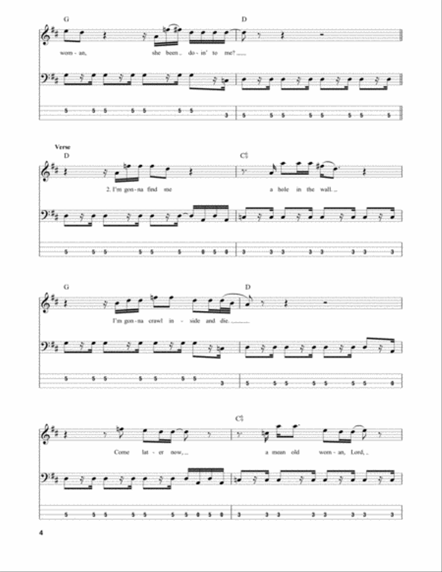 Can't You See Guitar Tablature scores gallery preview page 4