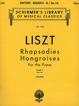 Book cover for Rhapsodies Hongroises – Book 1: Nos. 1 – 8