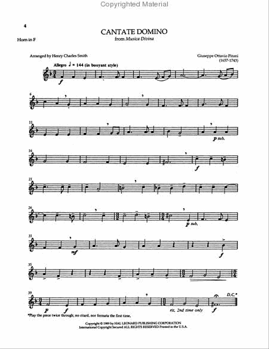 14 Collected Intermediate Quintets Brass Quintet scores gallery preview page 3