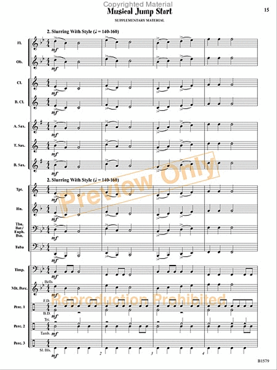 Knightly Procession Concert Band scores gallery preview page 16
