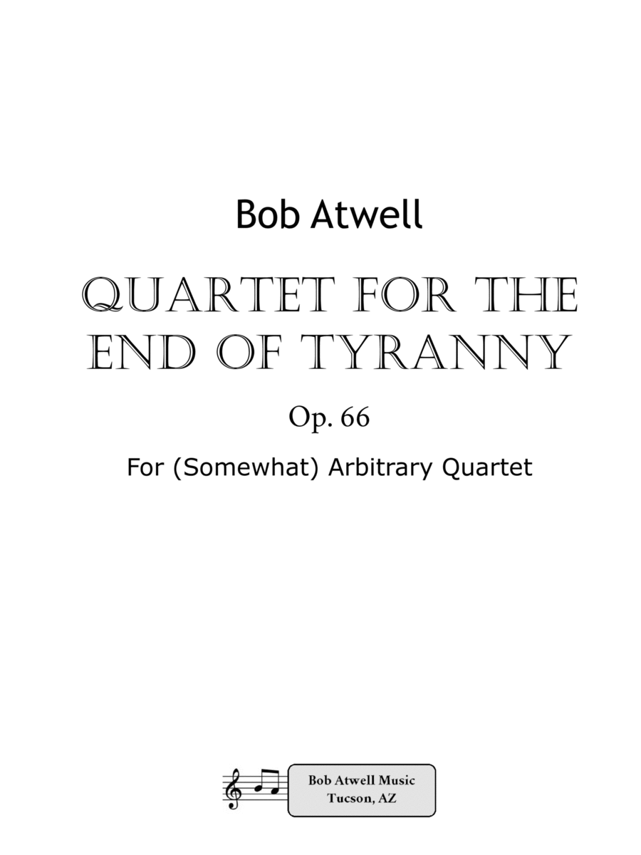 Quartet For The End Of Tyranny Small Ensemble scores gallery preview page 1