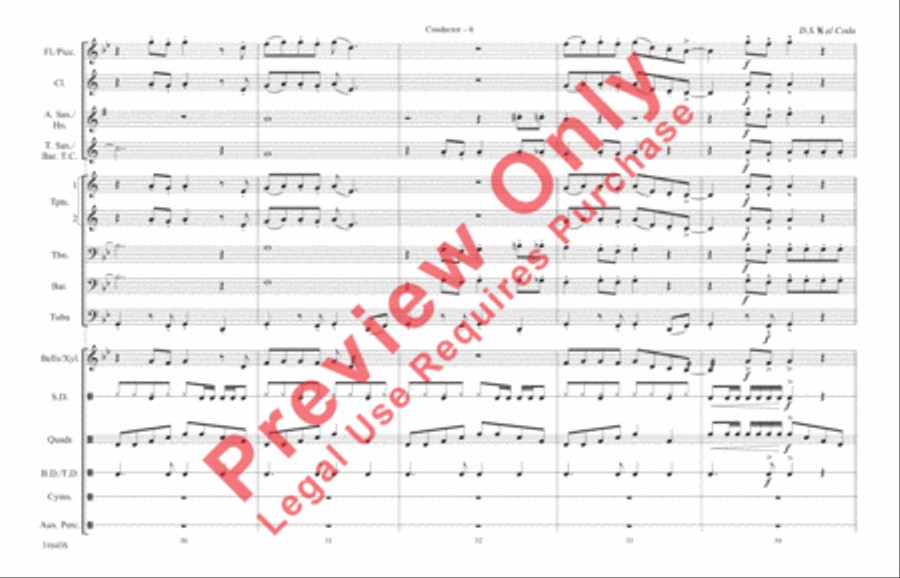 Play That Funky Music Play That Funky Music Marching Band scores gallery preview page 7