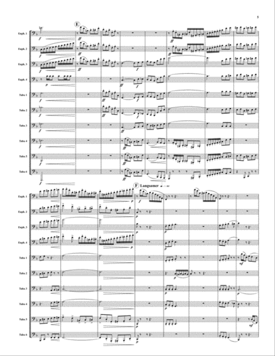 Till Eulenspiegel's Merry Pranks Euphonium scores gallery preview page 5