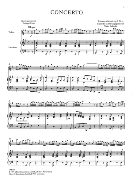 Concerto a cinque Op. 5/4