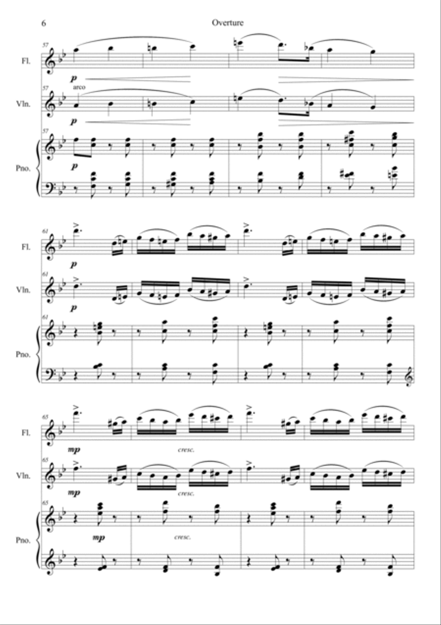 Nutcracker Op.71a Overture Violin scores gallery preview page 6