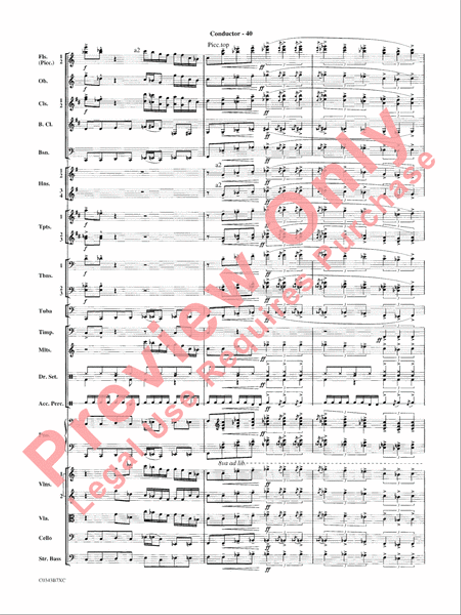 A Tribute to Henry Mancini Full Orchestra scores gallery preview page 43