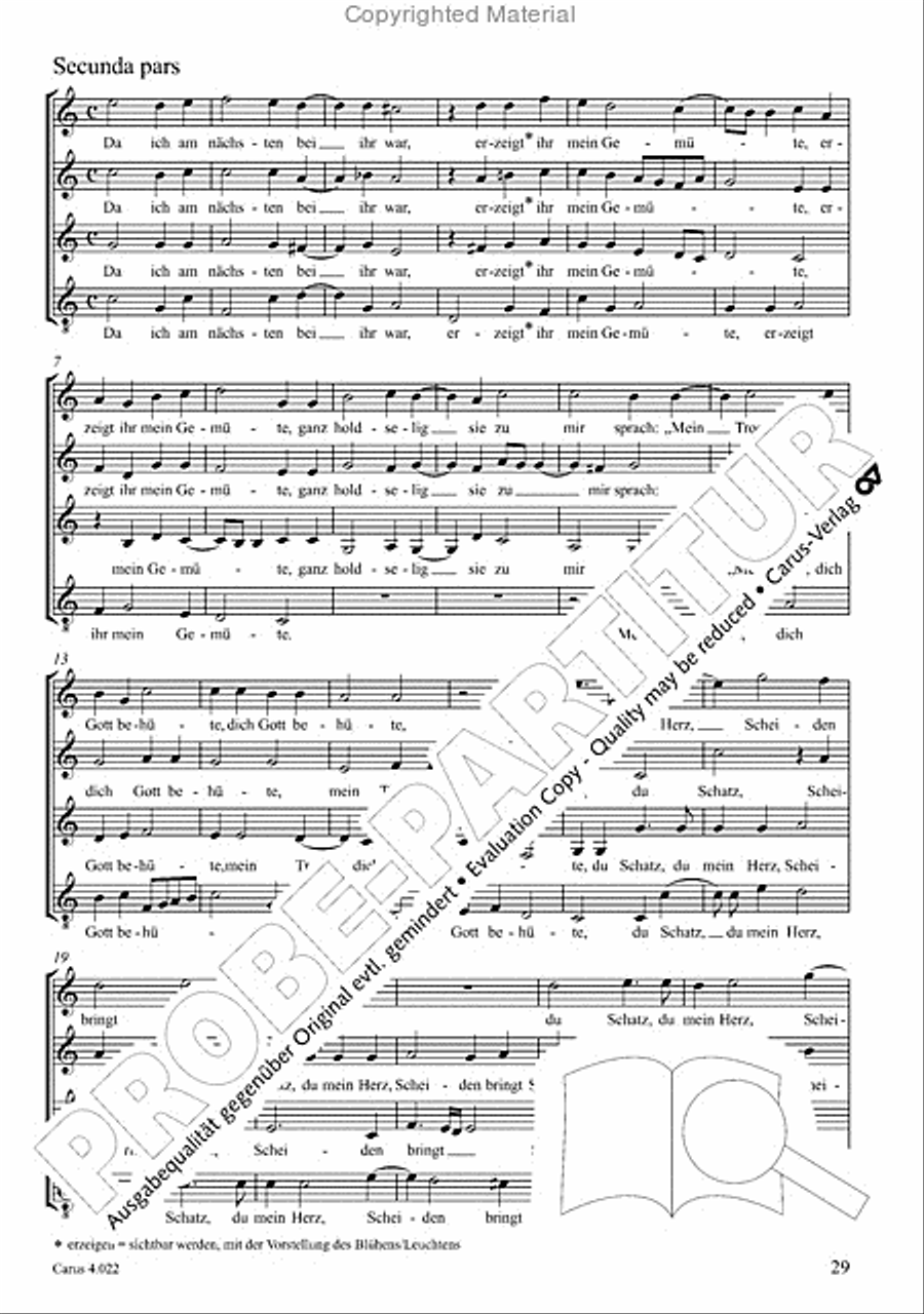 So w!nsch ich ihr ein gute Nacht 4-Part scores gallery preview page 4