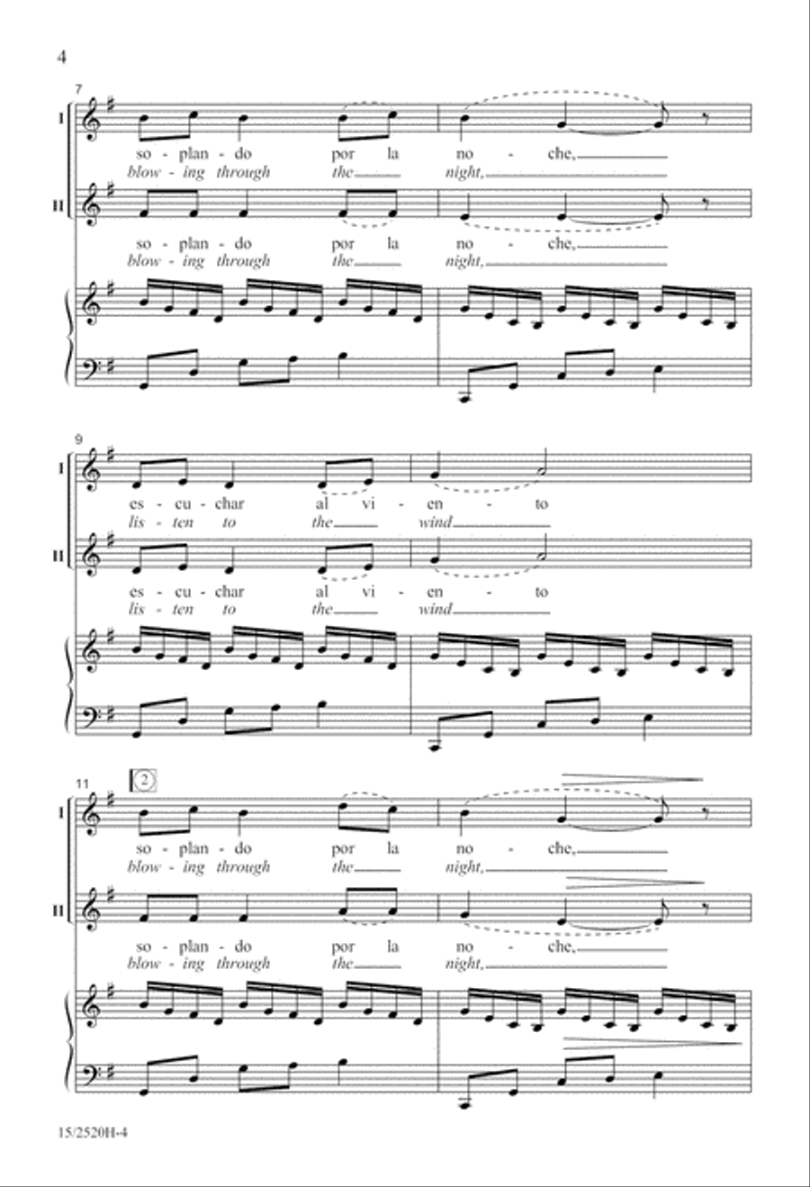 Tres canciones de los elementos 2-Part scores gallery preview page 4