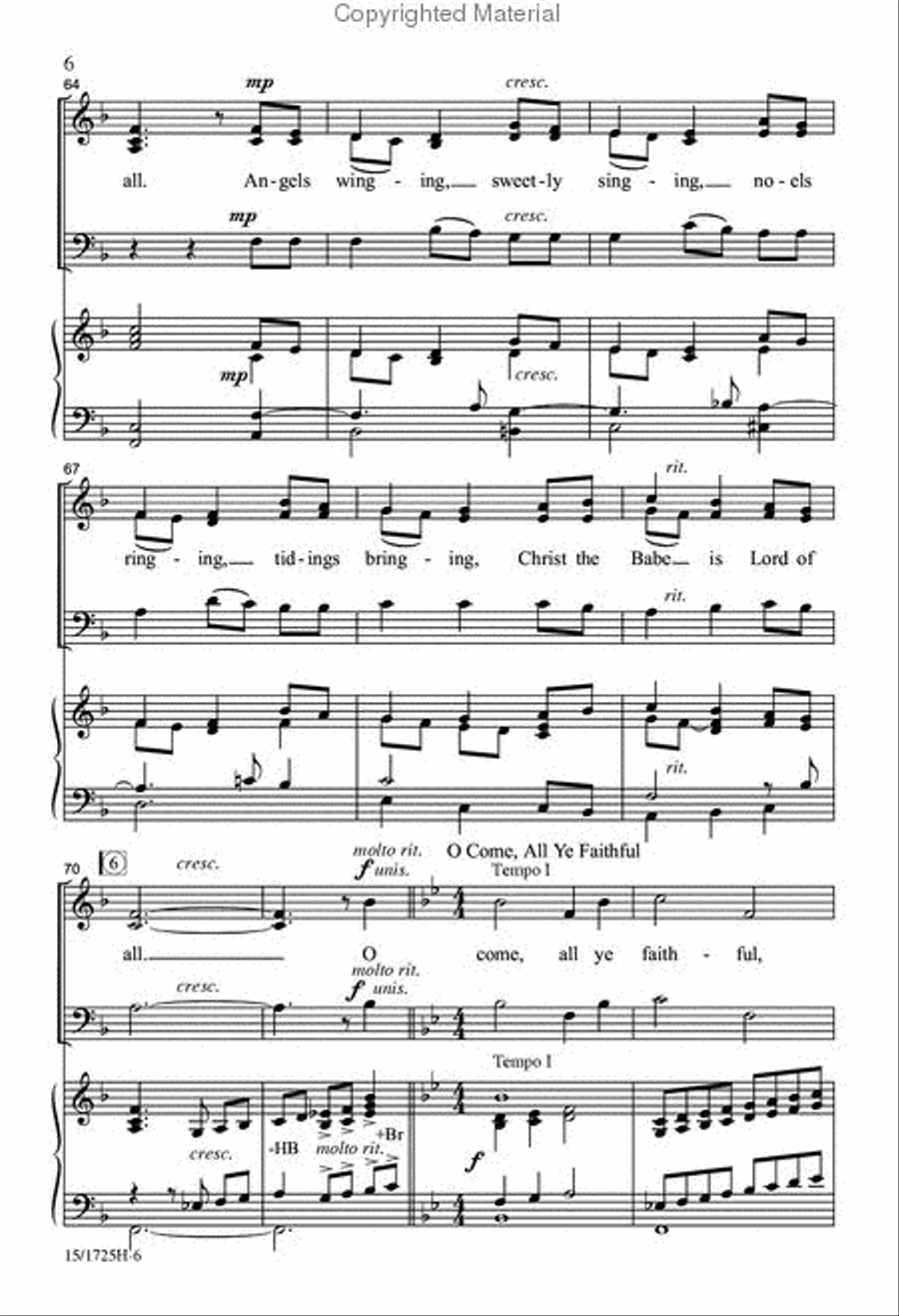 Canticle of Carols 3-Part scores gallery preview page 7