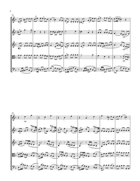 Recordare (from "Requiem") (F) (String Quintet - 3 Violins, 1 Viola, 1 Cello)