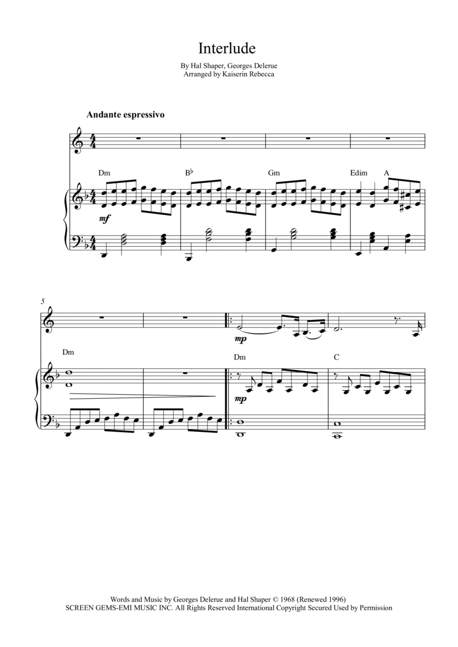 Interlude Horn scores gallery preview page 1