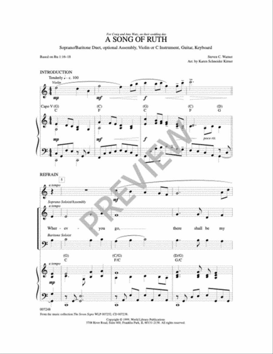 A Song of Ruth Baritone Horn scores gallery preview page 11