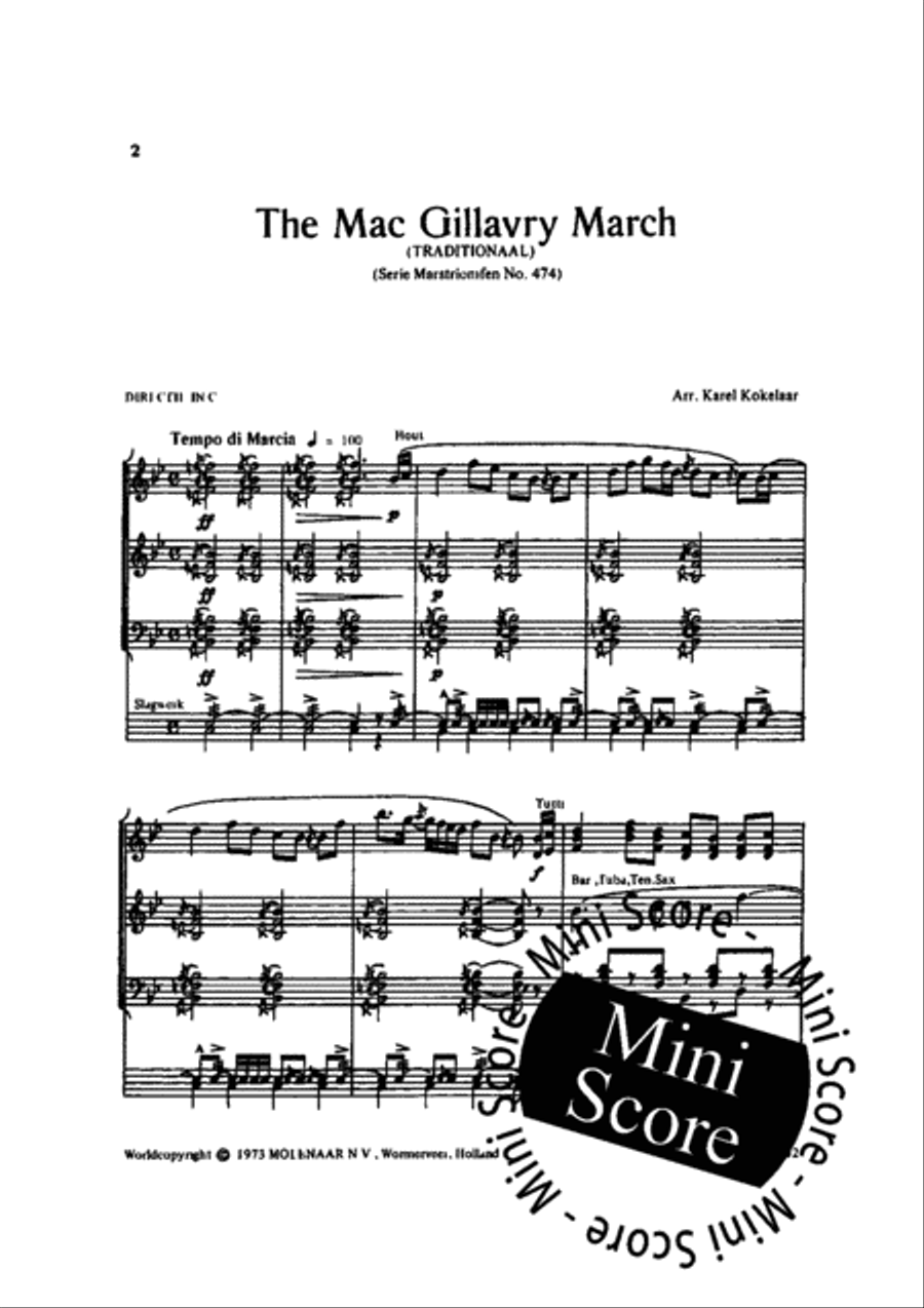 The Macgillavry March Concert Band scores gallery preview page 4