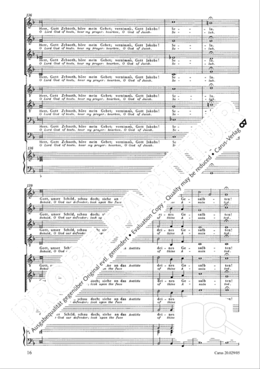 How beautiful is thy dwelling place (Wie lieblich sind deine Wohnungen) Men's Choir scores gallery preview page 19