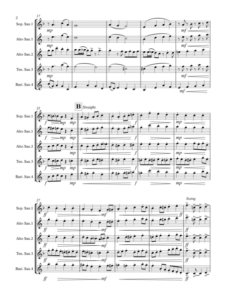 I Heard the Bells on Christmas Day (for Saxophone Quartet SATB or AATB) image number null