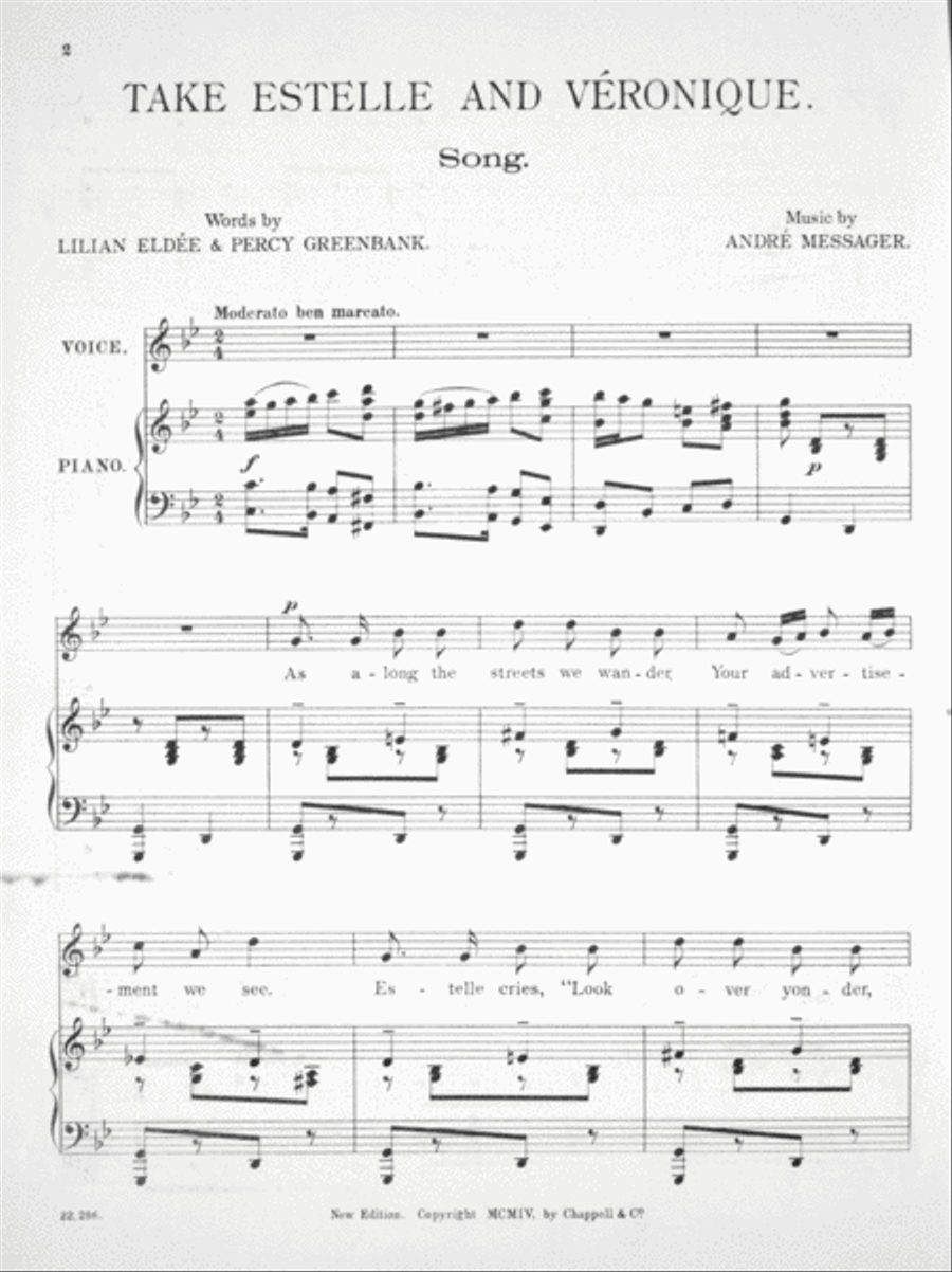Take Estelle and Veronique Voice scores gallery preview page 2