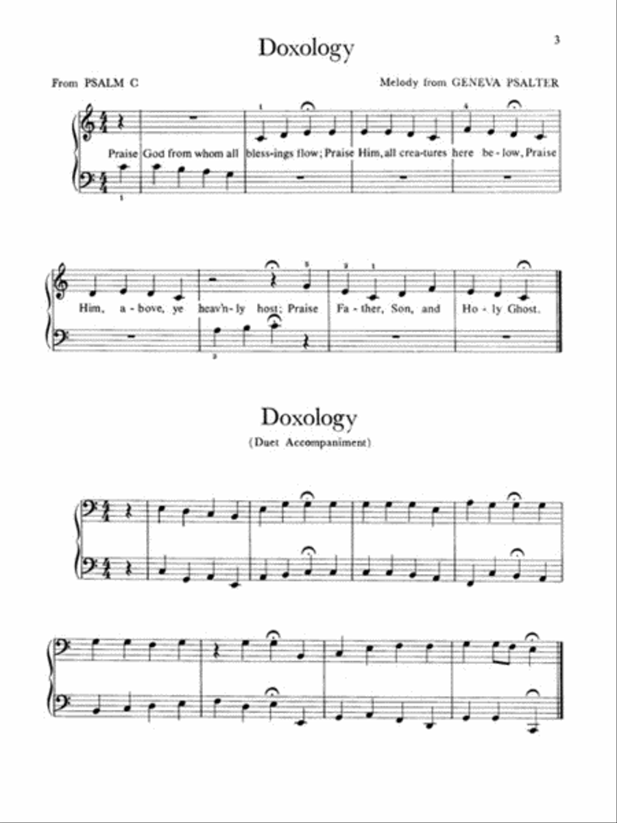 A Young Pianist's First Hymnal Choir scores gallery preview page 3