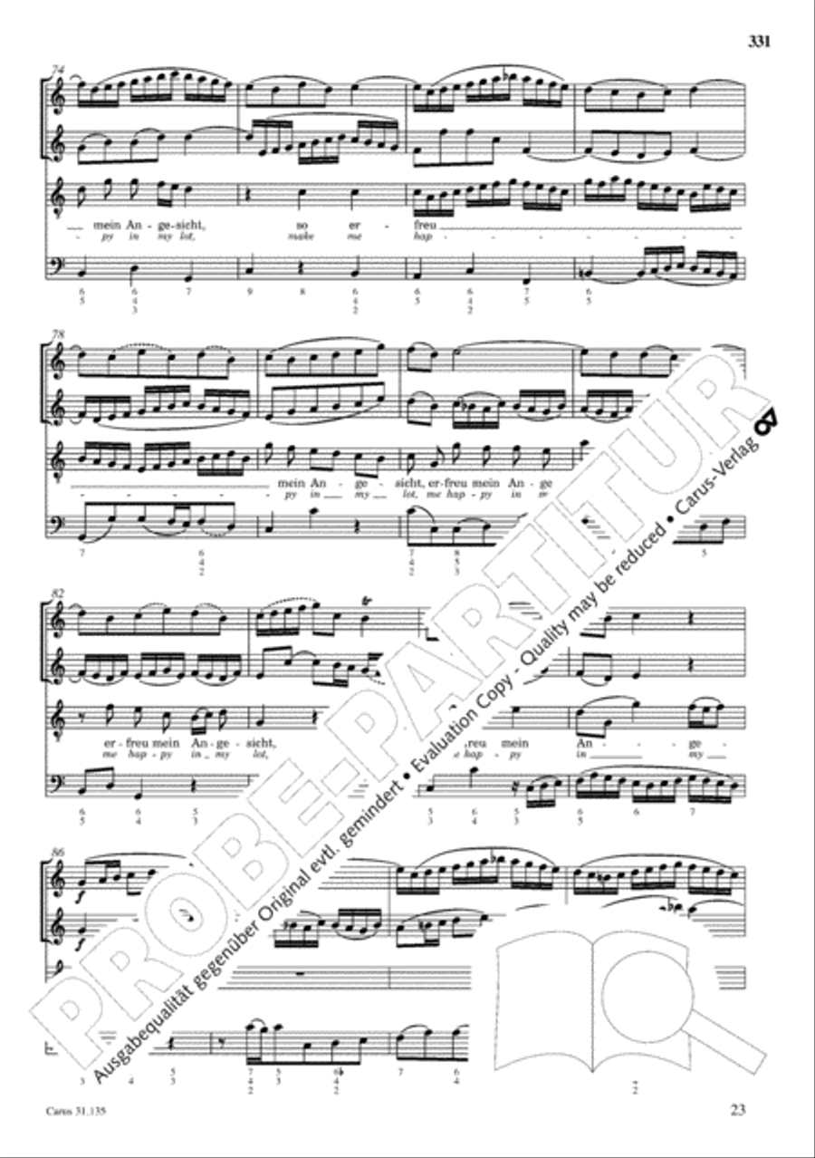 The Complete Sacred Vocal Works (Das geistliche Vokalwerk) Voice scores gallery preview page 332