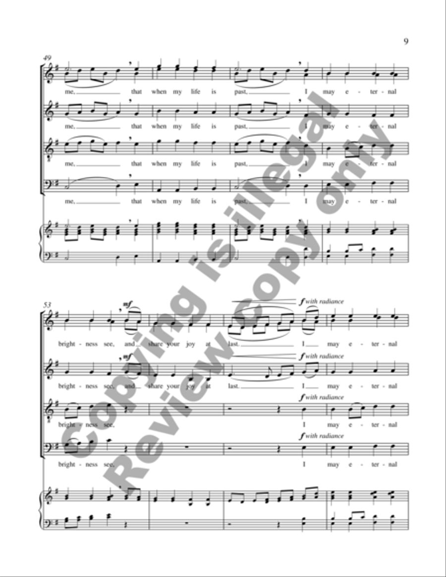 Eternal Brightness: 2. Lord Jesus, Think On Me 4-Part scores gallery preview page 20