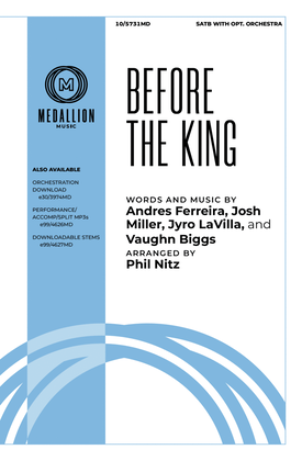 Book cover for Before the King