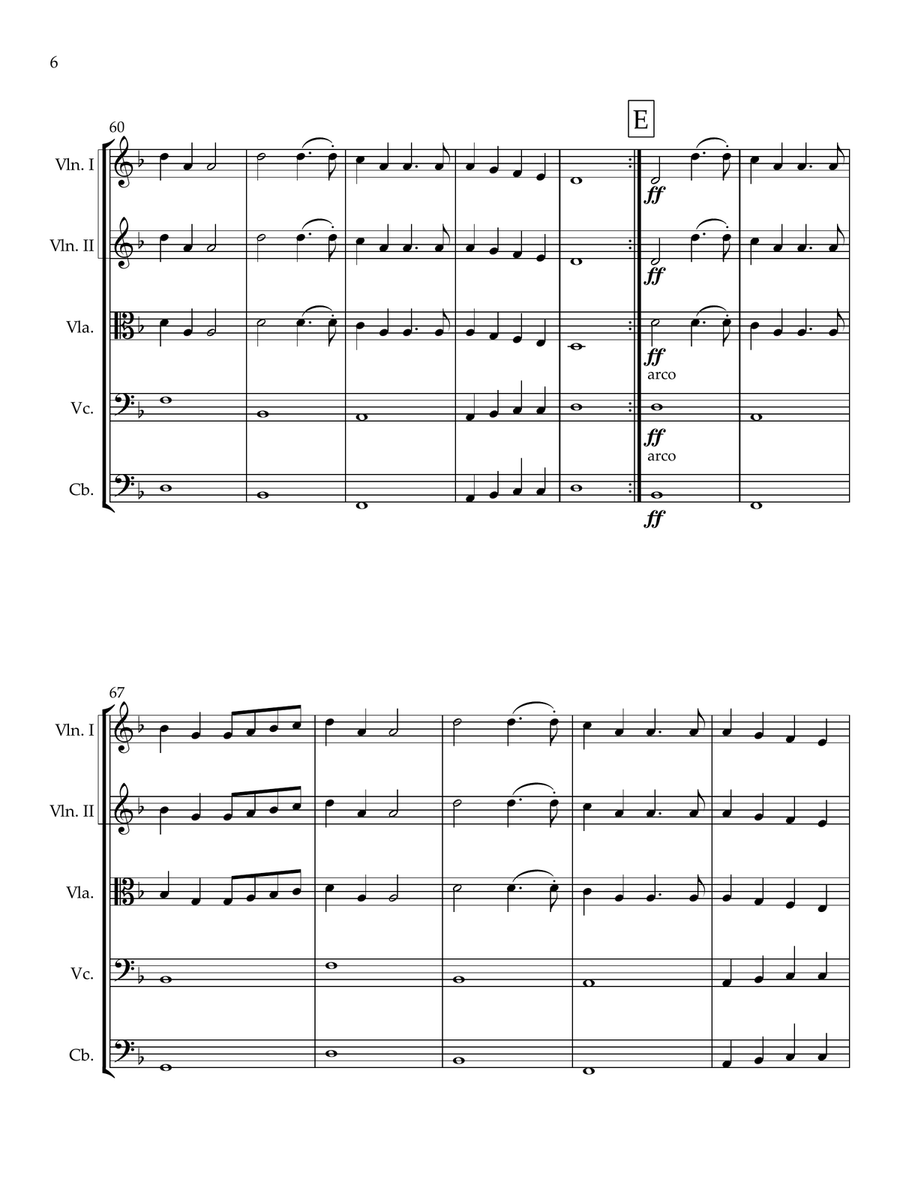 The Wellerman for easy string Orchestra with optional solos String Orchestra scores gallery preview page 6