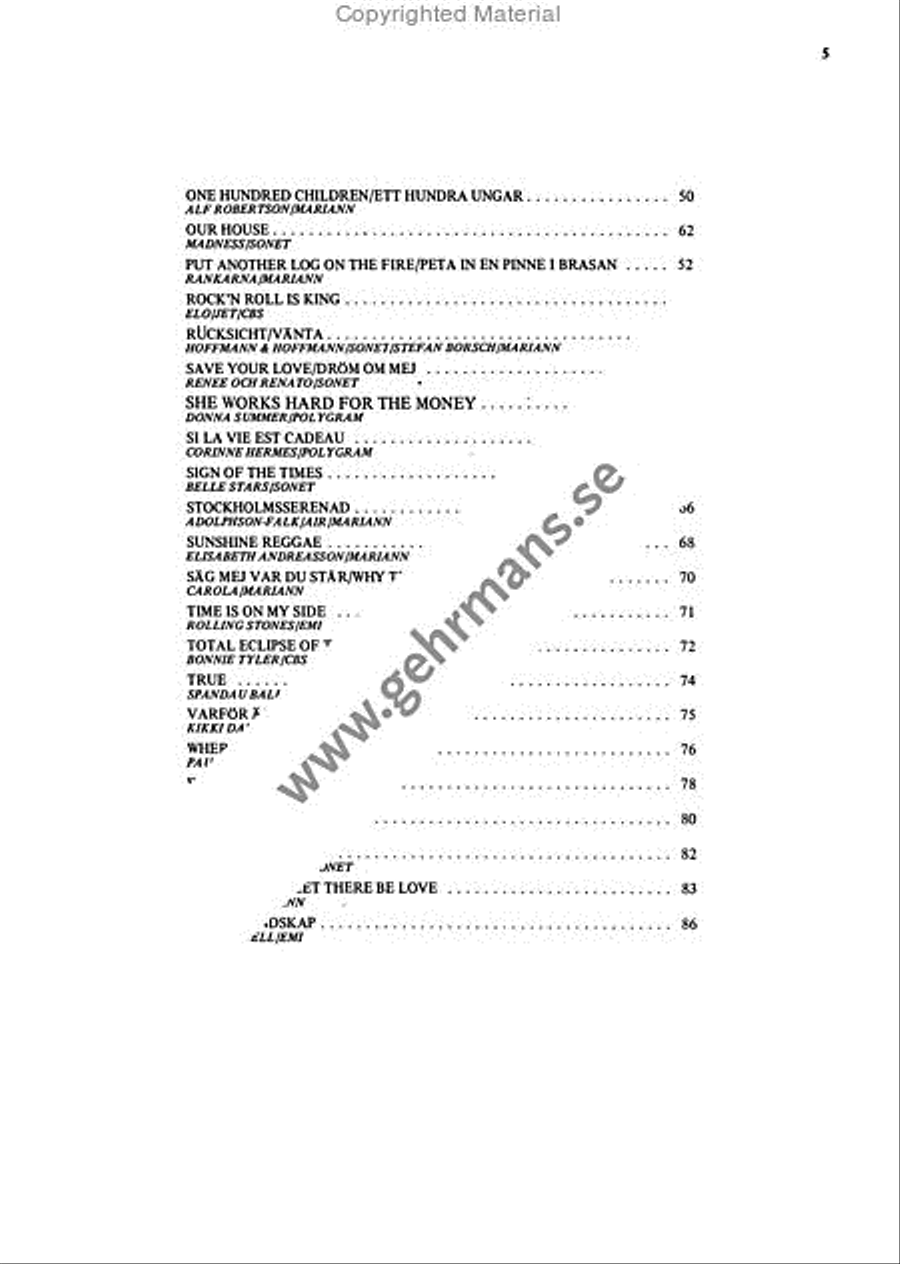 Pop 83 Piano, Vocal, Guitar scores gallery preview page 3