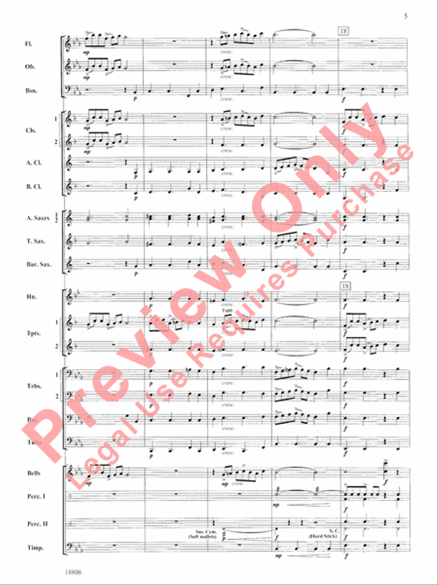 Quintology Concert Band scores gallery preview page 6