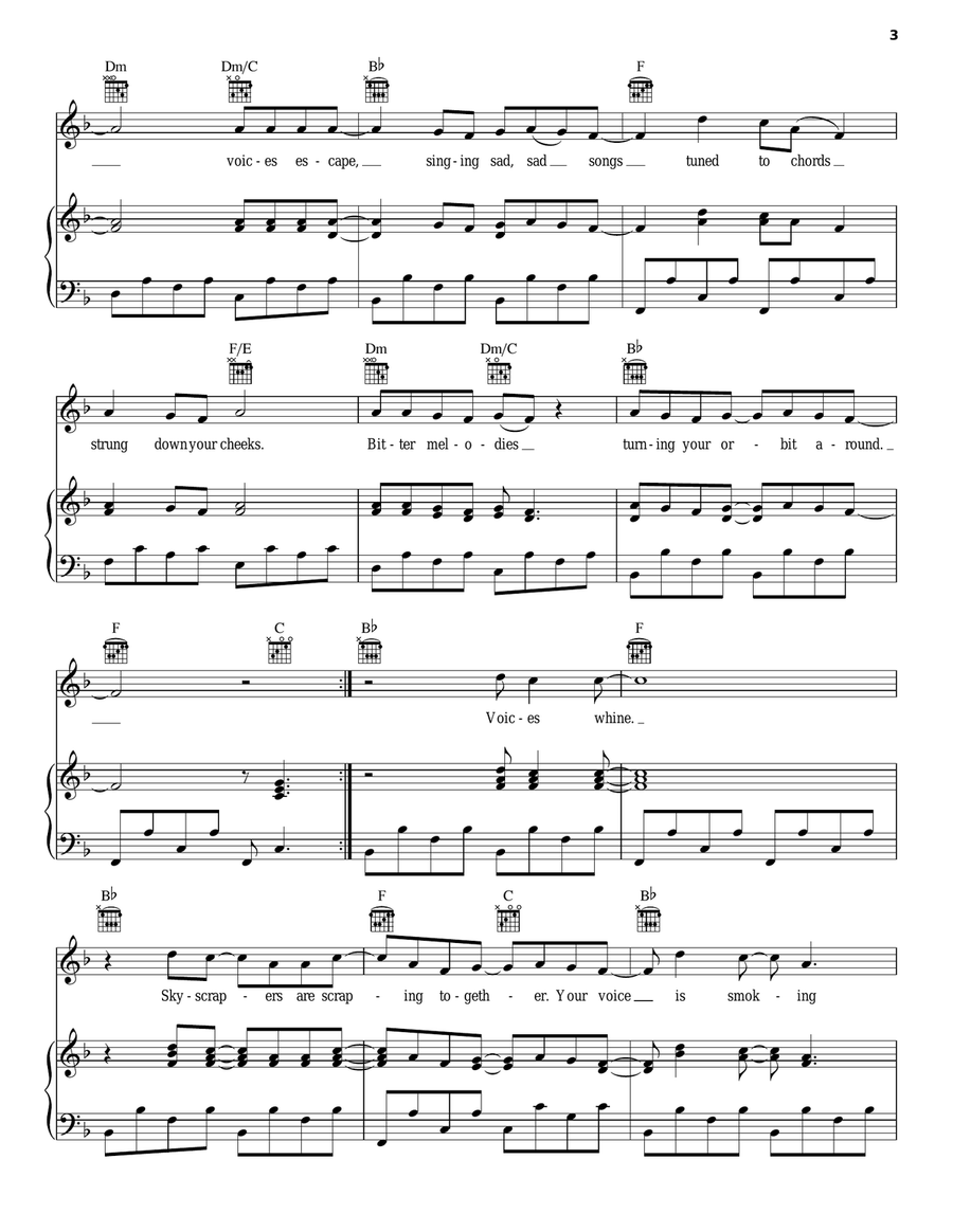 Jesus, Etc... Jesus, Etc... Piano, Vocal, Guitar scores gallery preview page 3