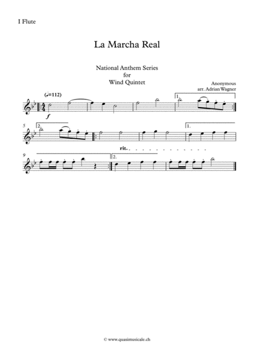 La Marcha Real (National Anthem of Spain) Wind Quintet arr. Adrian Wagner image number null