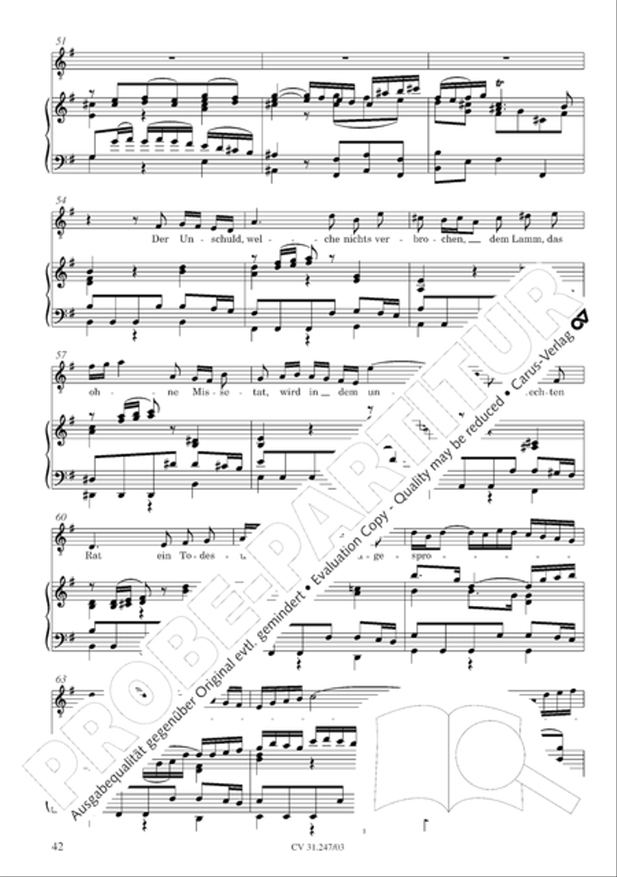 St. Mark Passion (Markus-Passion) 4-Part scores gallery preview page 43