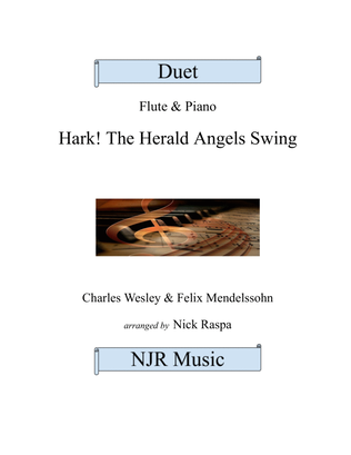 Book cover for Hark! The Herald Angels Swing (Flute & Piano) full set