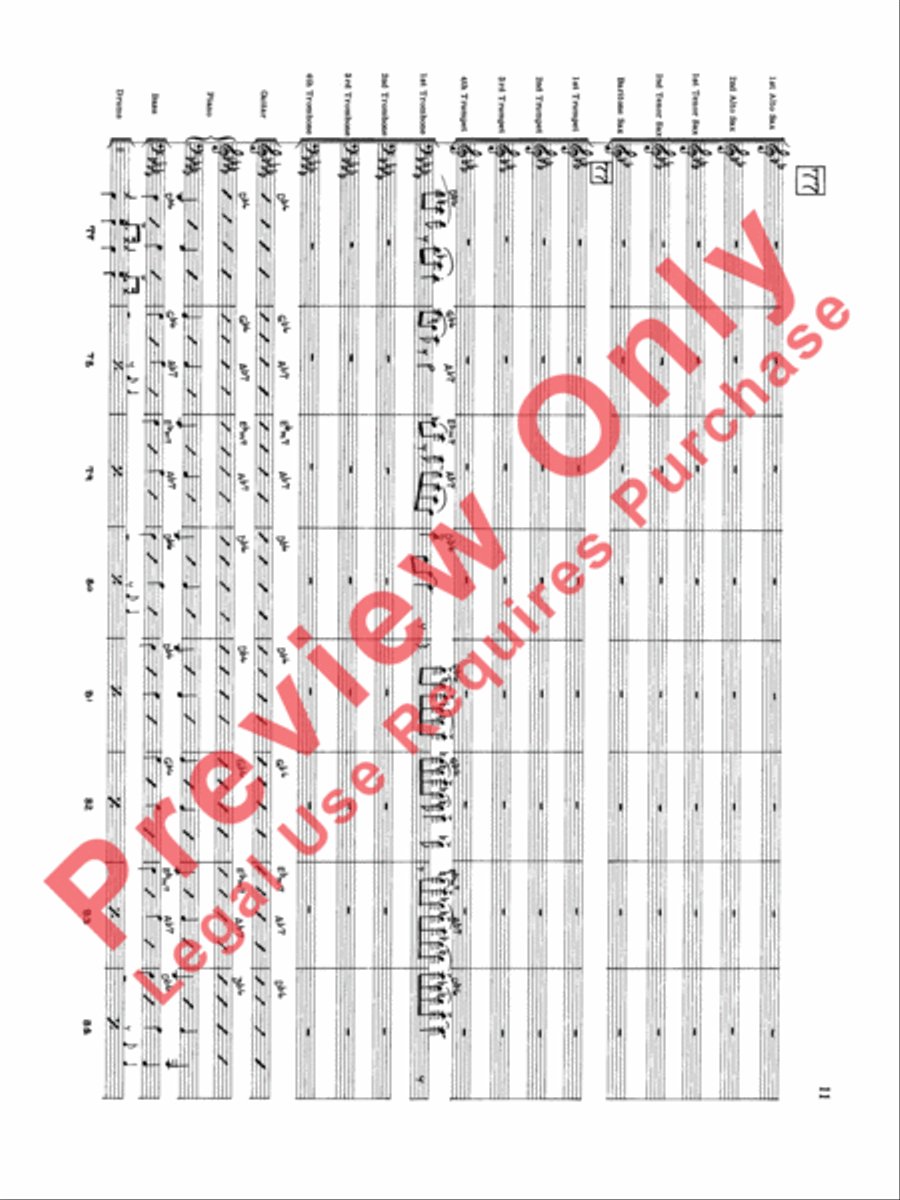 Original Big Band Sounds Big Band scores gallery preview page 12