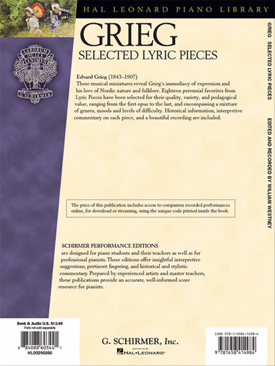 Edvard Grieg – Selected Lyric Pieces Piano Solo scores gallery preview page 6