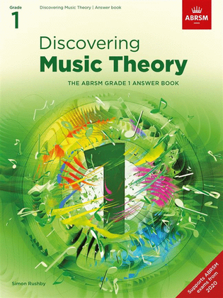 Book cover for Discovering Music Theory, The ABRSM Grade 1 Answer Book