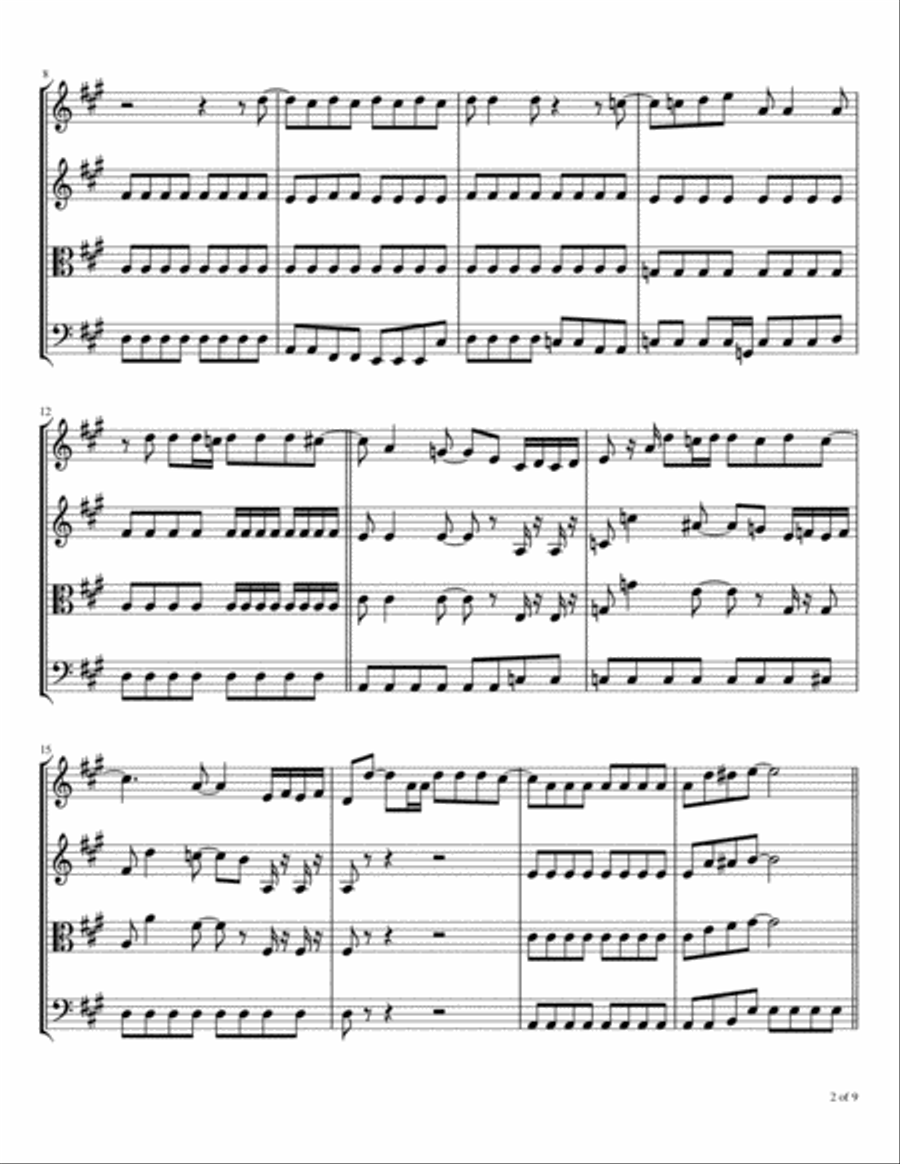 Back In The Ussr String Quartet scores gallery preview page 3