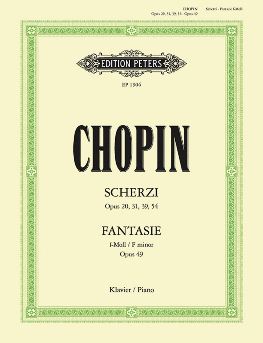 Scherzos and Fantaisie in F minor for Piano Piano scores gallery preview page 1
