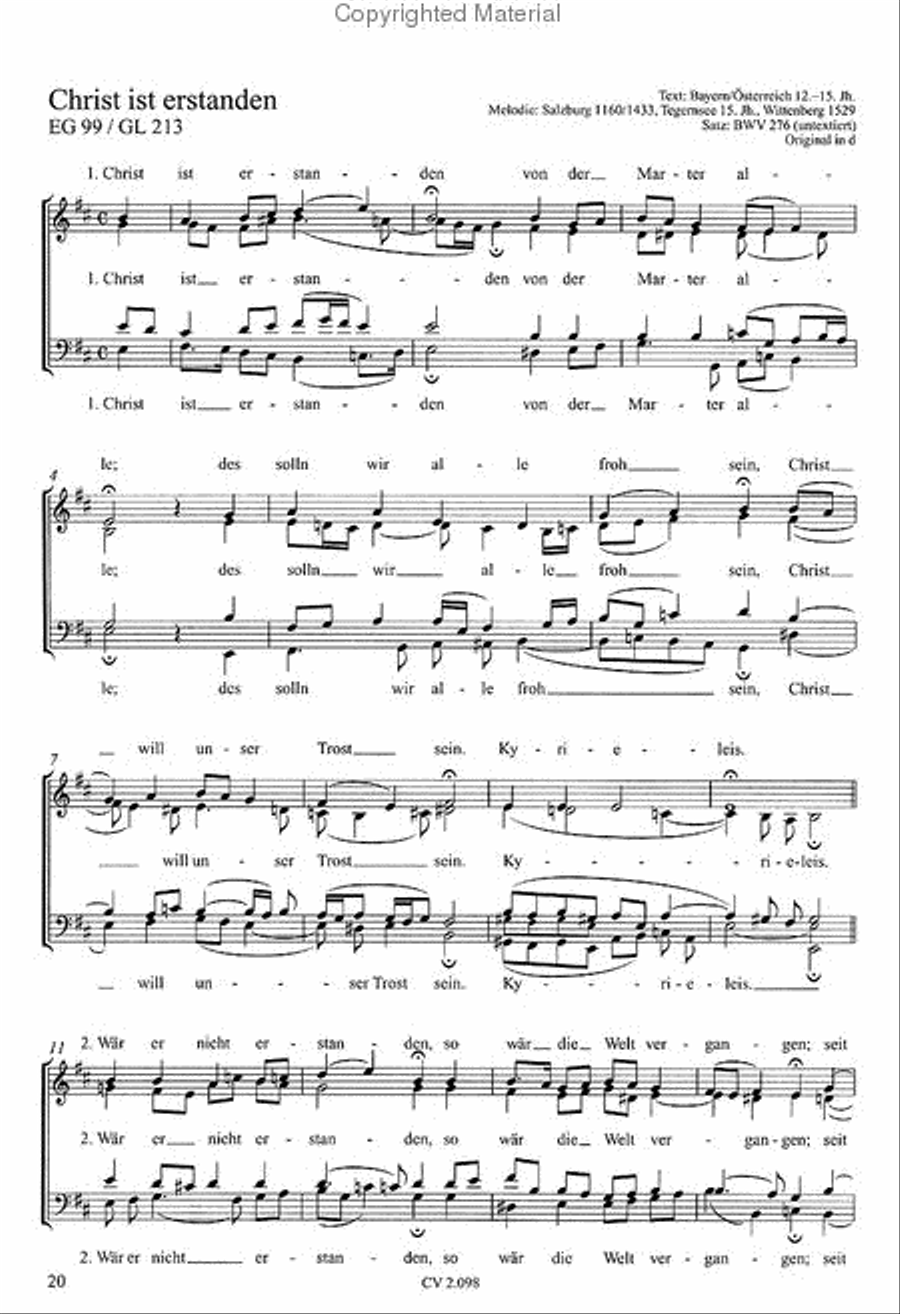 Chorale zum EG und GL Chorale zum EG und GL Choir scores gallery preview page 2