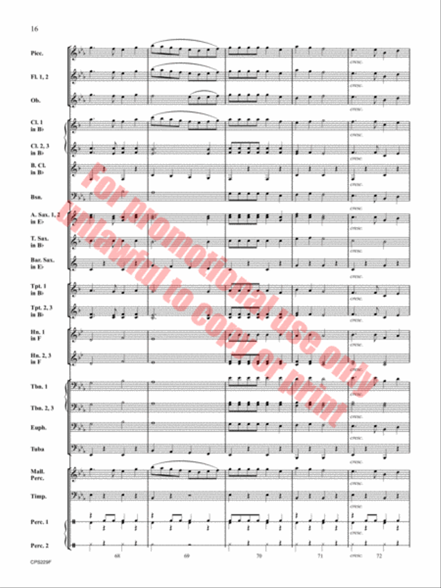 An Arizona Celebration An Arizona Celebration Concert Band scores gallery preview page 17