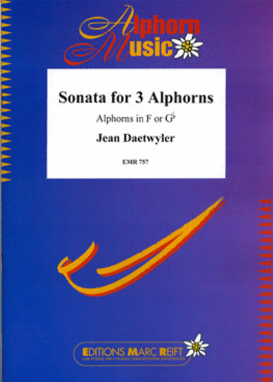Sonata for 3 Alphorns Alphorn scores gallery preview page 1