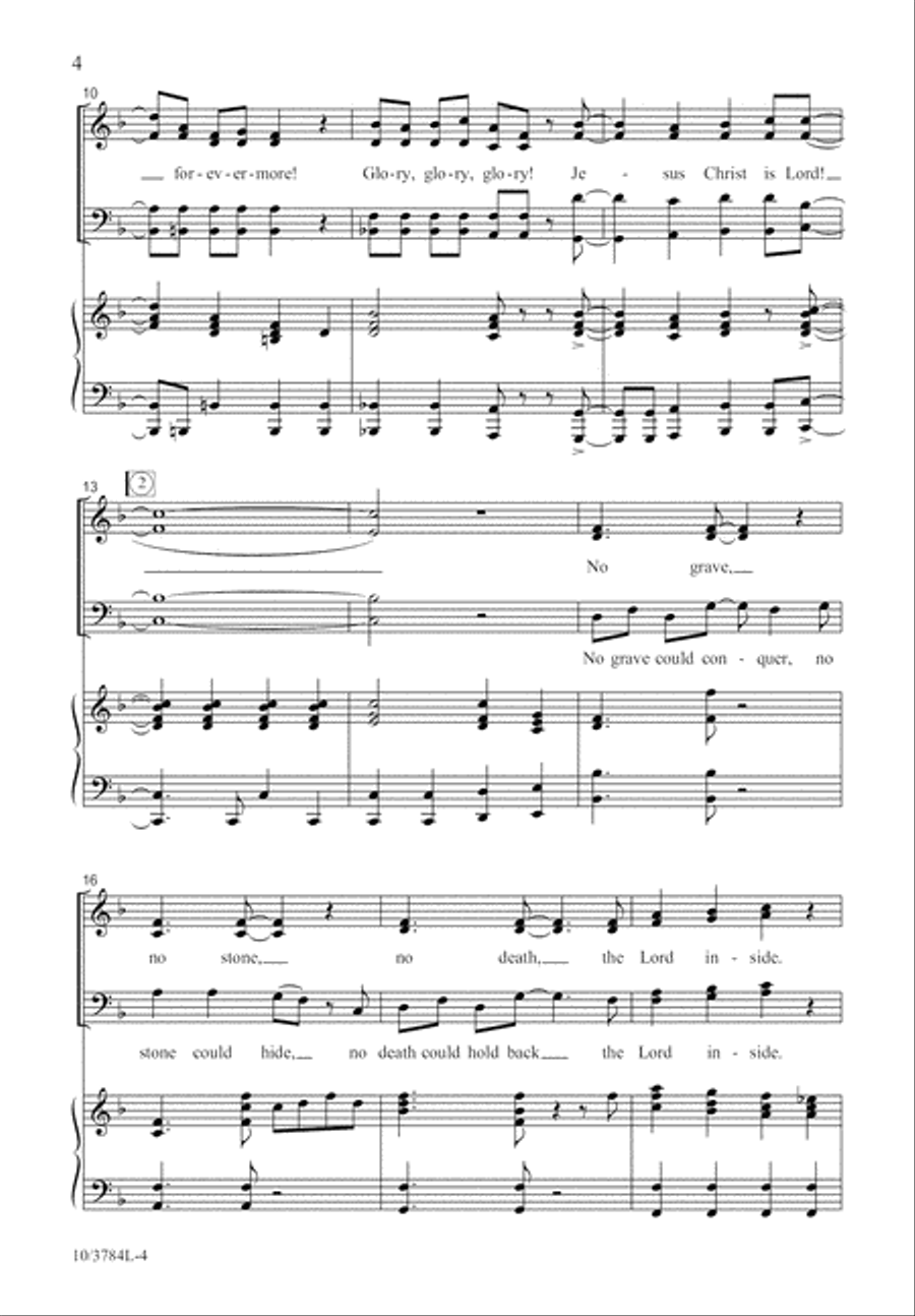 Glory, Glory, Glory! 4-Part scores gallery preview page 4
