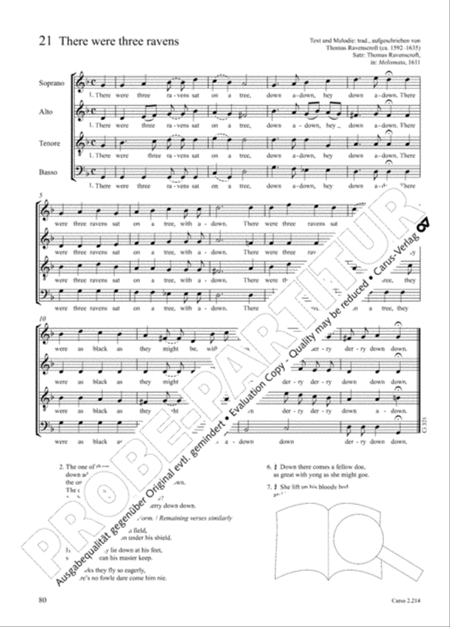 Choral Collection Folk Songs Choir scores gallery preview page 50