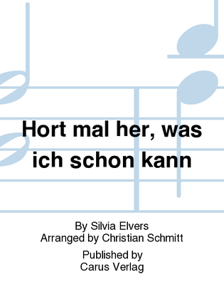 Book cover for Hort mal her, was ich schon kann
