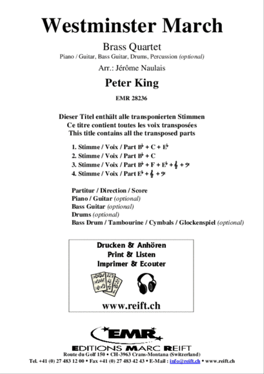 Westminster March Brass Ensemble scores gallery preview page 2
