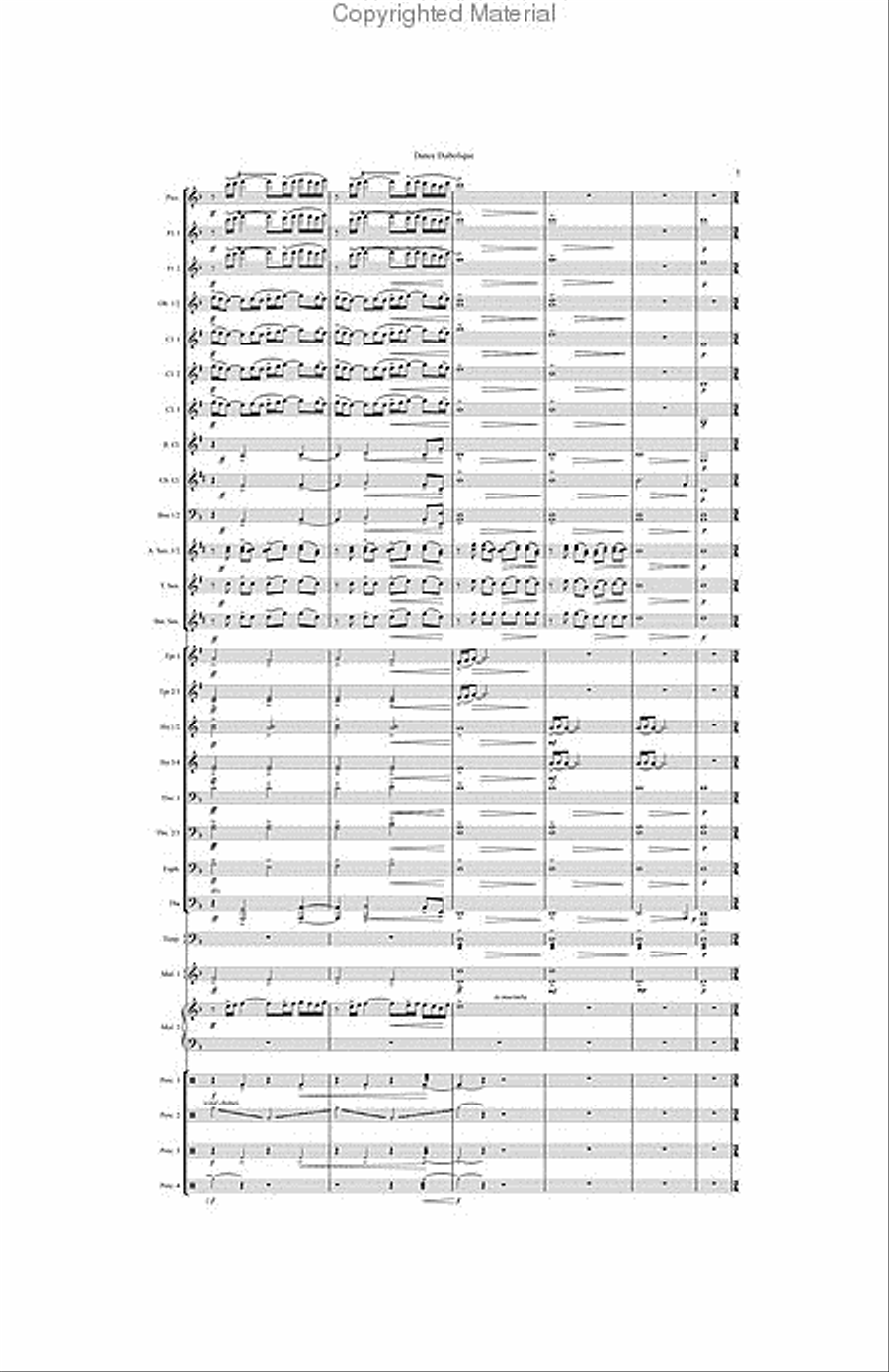 Dance Diabolique Dance Diabolique Concert Band scores gallery preview page 6