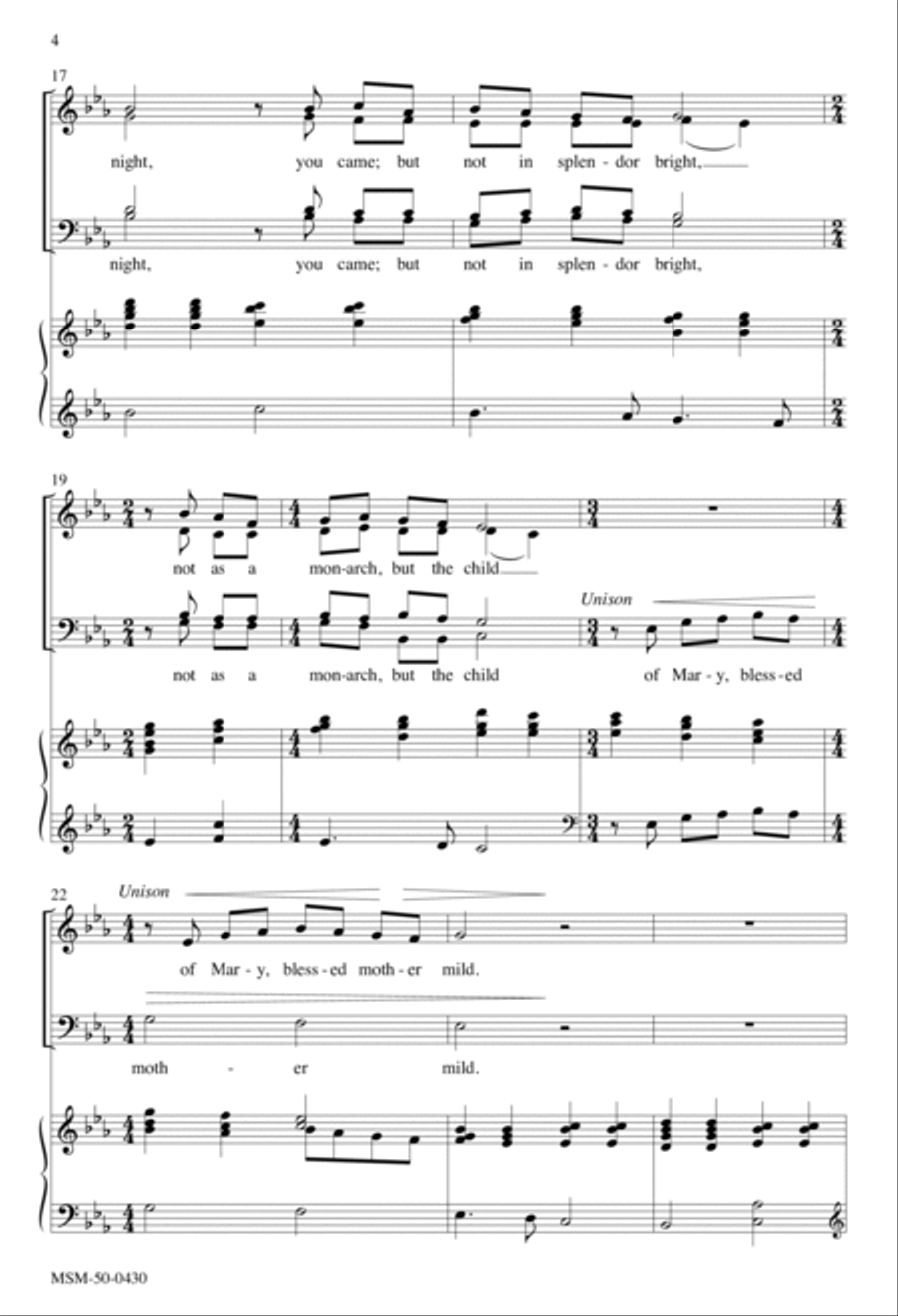 Choral Fantasy on Creator of the Stars of Night 4-Part scores gallery preview page 3