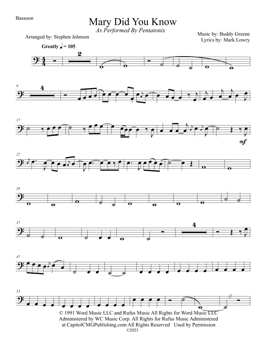 Mary, Did You Know? Woodwind Quintet scores gallery preview page 1