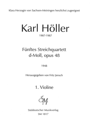 Funftes Streichquartett (1948) d minor, Op. 48