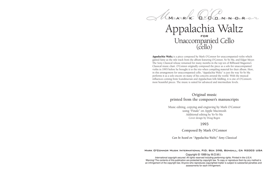Appalachia Waltz (unaccompanied cello) Cello Solo scores gallery preview page 3