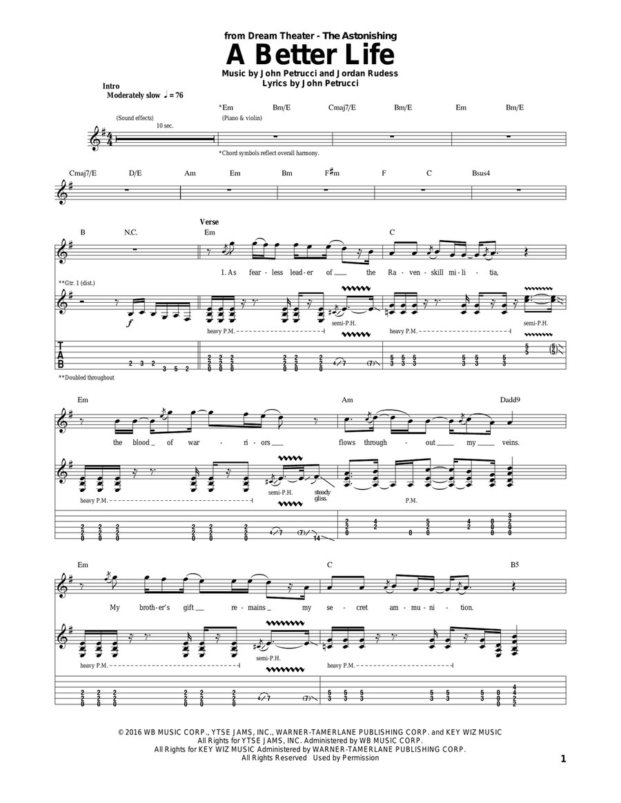 A Better Life A Better Life Acoustic Guitar scores gallery preview page 1
